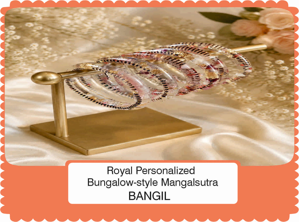 Luxury Handmade Resin Art Bangles with Custom Name Mangalsutra | Floral Designer Bangles for Wedding & Festive Wear
