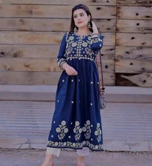 BALAJI COTTON HOUSE embroidery work kurta set