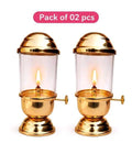 pcs  Akhand jyot Diya with adjustable  wick batti lifting screw lever for p... Wishlist