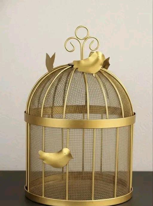 Fantastic Metal Fruit Bulbul Basket with Mesh Lid Suitable for Keepin