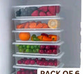 AUSPICIOUS Fridge Organizer  Box Set  6 BPA-Free Plastic