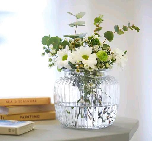 DIVYANSHI GLASS Home décor Centerpiece Vase | Attractive Glaass