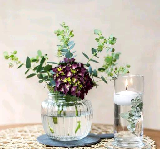 DIVYANSHI GLASS Home décor Centerpiece Vase | Attractive Glaass