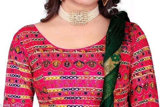 Round Neck Aztec Print Pattern Elbow Sleeves Full Stretchable Bl...
