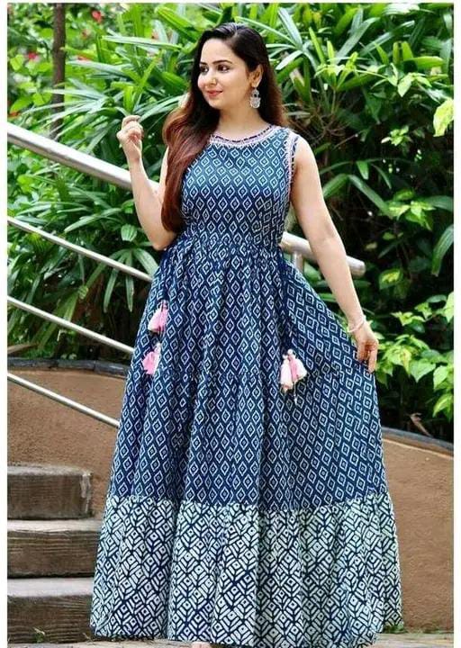 Printed Smocked Tier Dress With Sleeves | Squar Neck Dress | Late