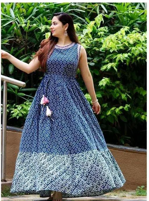 Printed Smocked Tier Dress With Sleeves | Squar Neck Dress | Late