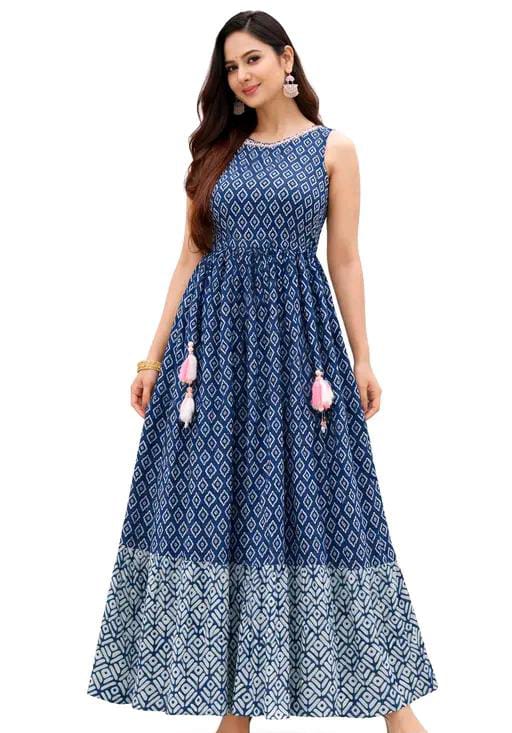 Printed Smocked Tier Dress With Sleeves | Squar Neck Dress | Late