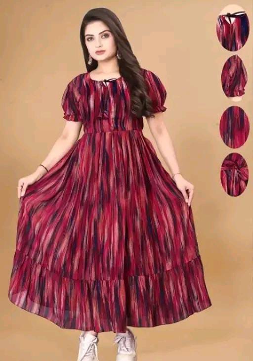 Woman Maxi Dress Designer  Classic Latest Printed Women