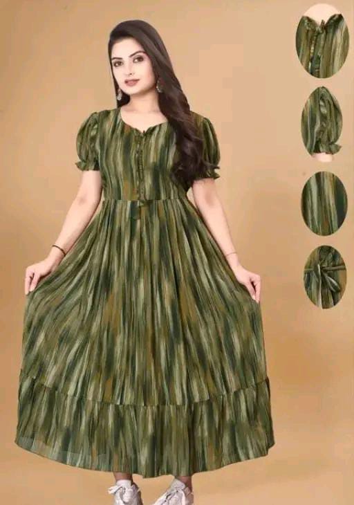 Woman Maxi Dress Designer  Classic Latest Printed Women