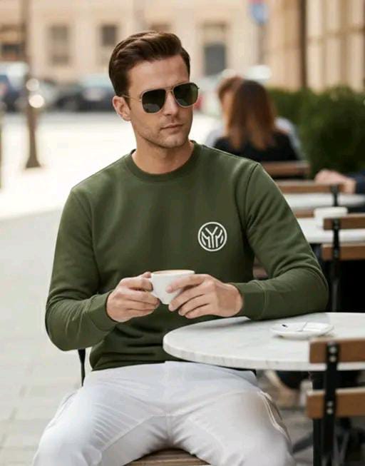 Men Printed Cotton Blend Round  Neck T-Shirt