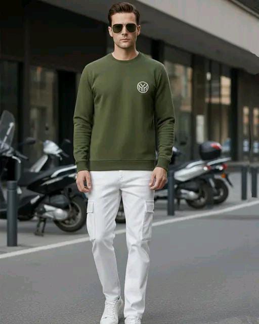 Men Printed Cotton Blend Round  Neck T-Shirt