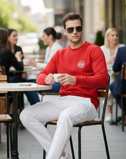 Men Printed Cotton Blend Round  Neck T-Shirt