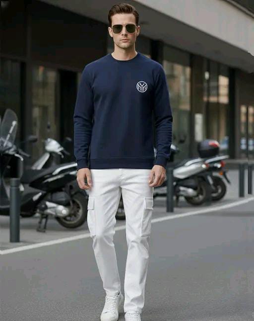 Men Printed Cotton Blend Round  Neck T-Shirt