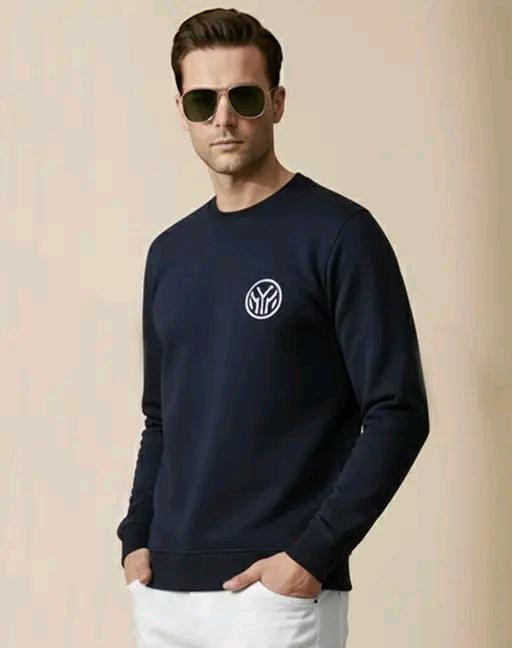 Men Printed Cotton Blend Round  Neck T-Shirt