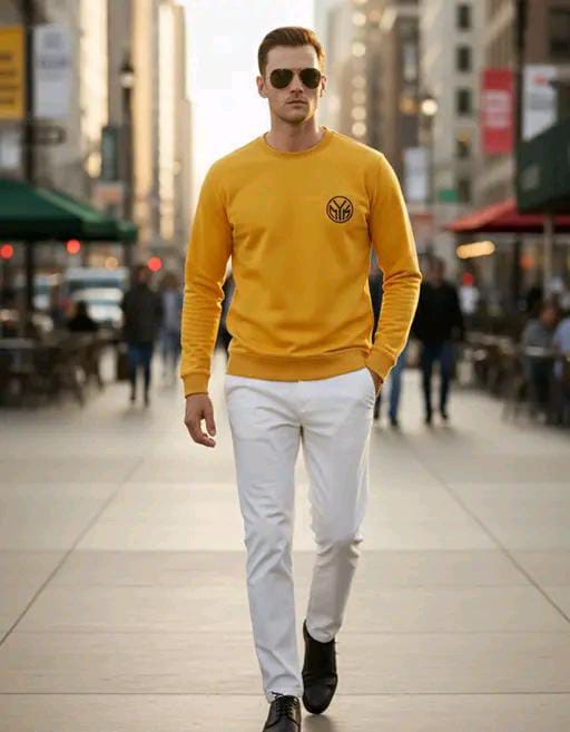 Men Printed Cotton Blend Round  Neck T-Shirt