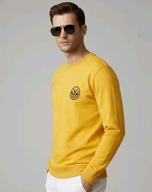 Men Printed Cotton Blend Round  Neck T-Shirt
