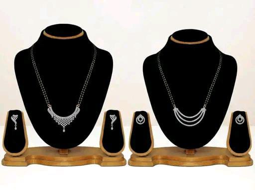 Traditional design short diamond Mangalsutra