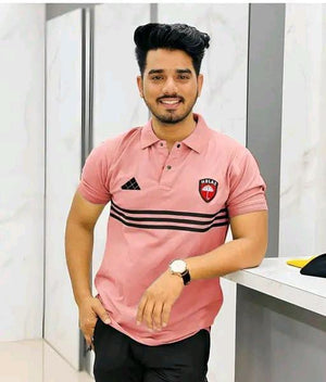 Horizontal Striped Slim Fit Pure Casual T-shirt