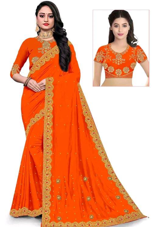 Gabani Fashion Cutwork Mirror Saree