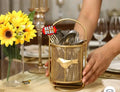 Bulbul Cutlery Stand Metal Self Draining Tableware Storage Box